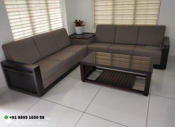 S045 - Elite Wooden 6 Seater Sofa